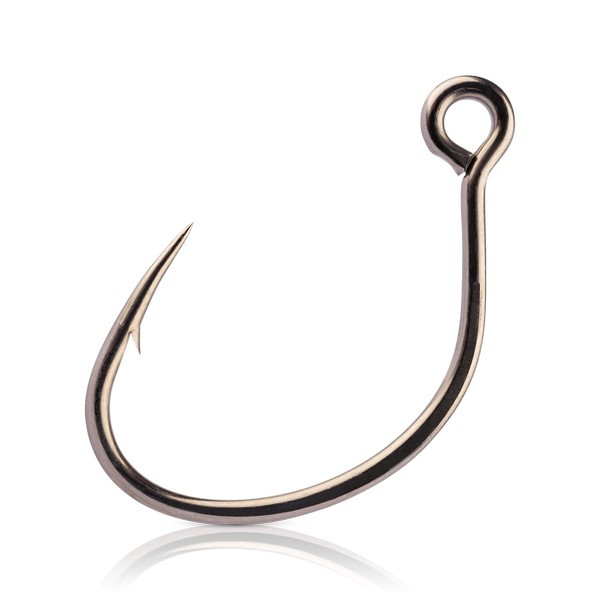 Mustad Ruthless In-Line Single 6 6 Stk. geöhrter Welsangelhaken mit Widerhaken