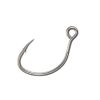 Mustad Ruthless In-Line Titan Steel 1/0 geöhrter Haken mit Widerhaken 6 Stk.