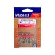 Mustad Ruthless In-Line Titan Steel 5/0 Öhrhaken, mit Widerhaken Spinnfischerhaken 10 Stk.