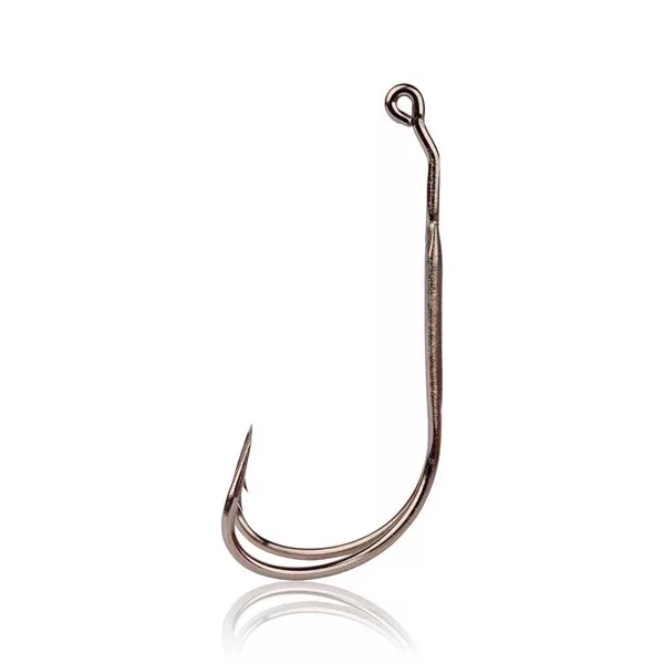 Mustad Frog Double Hook 2X Strong 3.5G Black Nickel 4/1 Doppelhaken 2Stk