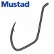 Mustad Ultra Np Single Catfish Black Nickel 1/0 7 Stk. Öhr-Haken, mit Widerhaken für Welse