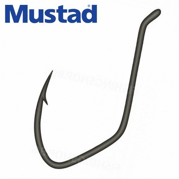 Mustad Ultra Np Single Catfish Black Nickel 2/0 7 Stk. Öhr-Haken, mit Widerhaken für Welse