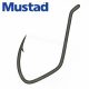Mustad Ultra Np Single Catfish Black Nickel 6/0 5 Stk. Öhr-Haken, mit Widerhaken für Welse
