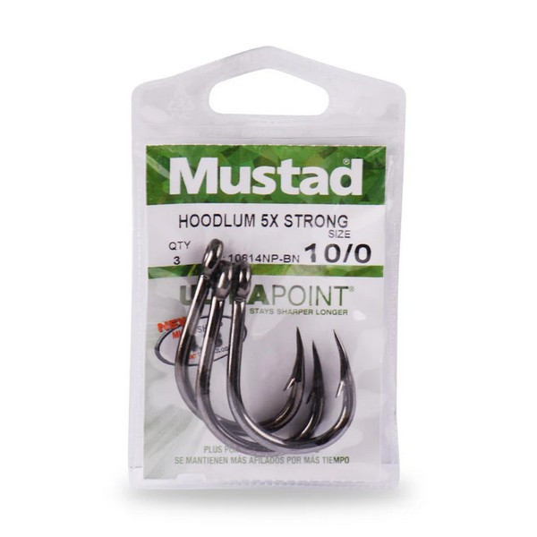 Mustad Live Bait 5 Ex Strong 5/0 Öhrhaken, mit Widerhaken 5 Stk.