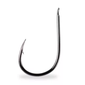   Mustad Chinu Allround Hook 1/0 10 Stück mit Platte, Widerhaken Karpfenhaken