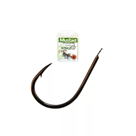  Mustad Chinu Allround Hook 1 Mit Plättchen, mit Widerhaken Haken 12 Stk.