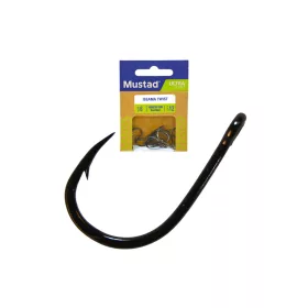Mustad Iseama Twist 1 Ösen-, Widerhaken-Haken 12 Stk.