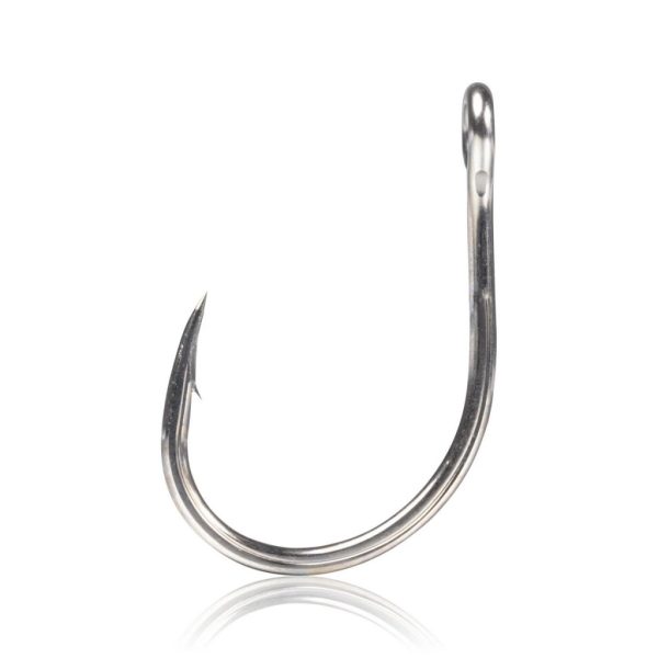 Mustad Kaiju Single Ring Titan Steel 9/0 Öhrhaken, Widerhaken 3 Stück