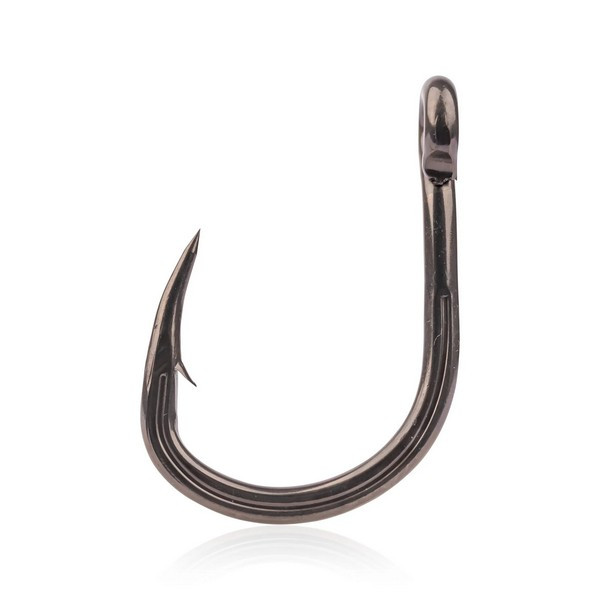 Mustad Hoodlum® Titan Steel 2/0 Haken mit Öhr und Widerhaken 7 Stk