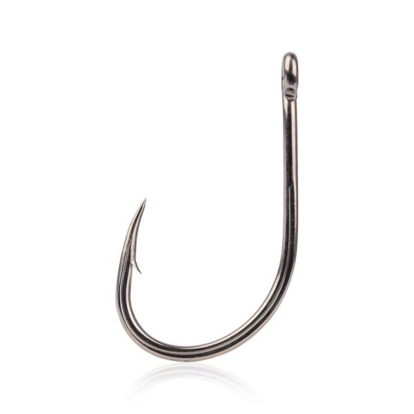Mustad Big Gun® Titan Steel 9/0 Haken mit Öhr und Widerhaken 3 Stk.