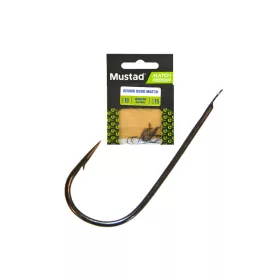   Mustad Match Feeder Round Bend Match Gr. 12 Plattenhaken, mit Widerhaken 15 Stk.