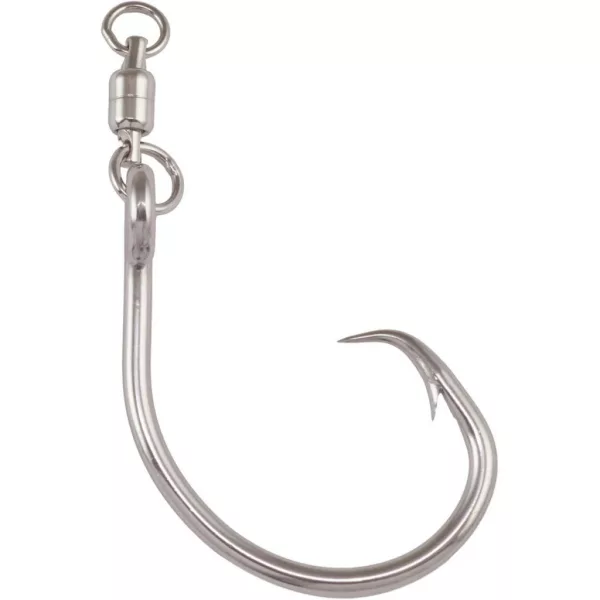 Mustad Demon Perfect Circle Stainless Steel 8/0 Wels-Haken 2 Stk.
