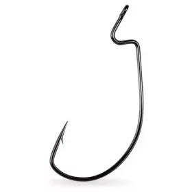   Mustad Light Wire Soft Plastic Hook 1/0 Öhr-, Bart-Offset-Haken 7 Stk.