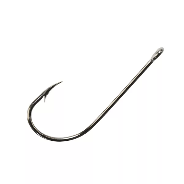 Mustad Long Shank Beak Nickel 2/0 Haken mit Öhr und Widerhaken 25 Stück