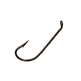   Mustad Best Kirby Hooks Bronze 2 Haken mit Öhr und Widerhaken 10 Stück