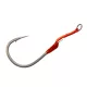 Mustad Hoodlum Speed Single 8/0 Widerhakenhaken mit Platte und Assist Rig 2 Stück