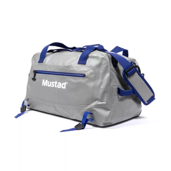 Mustad Daybreak Dry Duffel Bag 50L Grau-Blau Wasserdichte Tasche