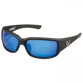   Mustad HP Polarisierte Sonnenbrille - Black Frame, Smoke Lens With Blue Revo