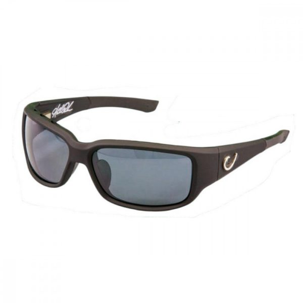 Mustad HP Polarisierte Sonnenbrille - Black Vented Frame, Smoke Lens