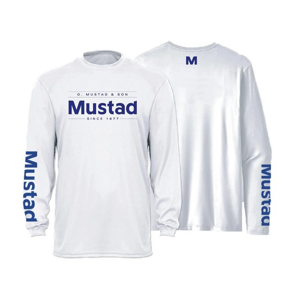 Mustad Hellgrau Brand Longsleeve UV M Langarmshirt