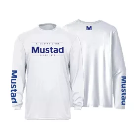 Mustad Hellgrau Brand Longsleeve UV XL Langarmshirt