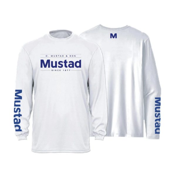 Mustad Hellgrau Brand Longsleeve UV XL Langarmshirt