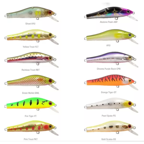 Mustad 55S Scurry Minnow Yello 5,5cm 7,6gr Sinkender Wobbler