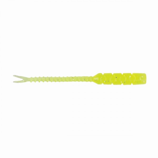 Mustad Aji Hellgramite 5,08cm Klar Chartreuse Plastikköder 12 Stk.