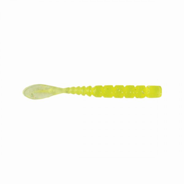 Mustad Aji Fish Tail 5,08cm Klar Chartreuse Plastikköder 12 Stk.