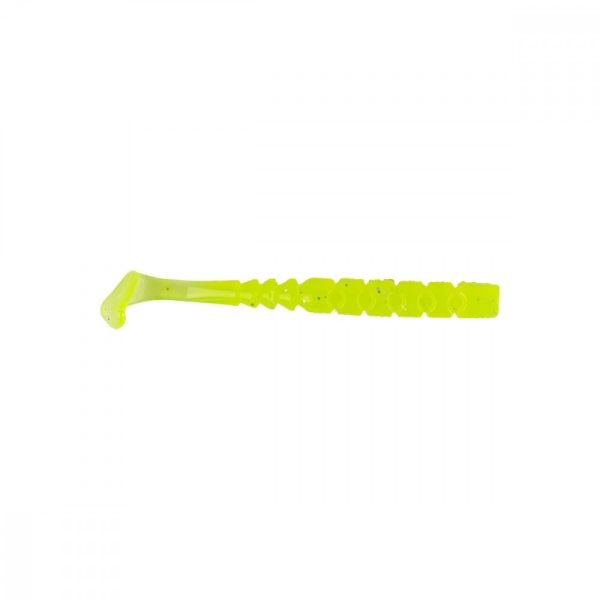 Mustad Aji Paddle Tail 5,08cm Klar Chartreuse Plastikköder 12 Stück