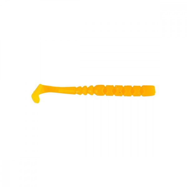 Mustad Aji Paddle Tail 5,08cm Orange Luminous Plastikköder 12 Stück