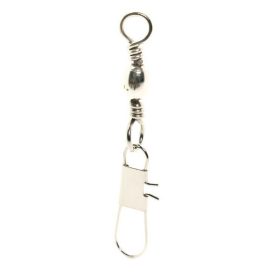   Mustad Barrel Swivel With Interlock Snap 5×B4 10 Stk. Karabinerwirbel