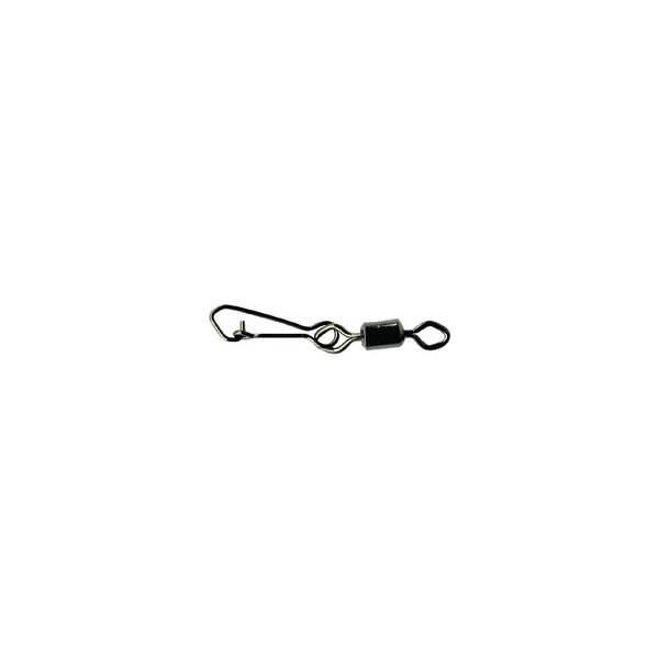 Mustad Rolling Swivel mit Diamantauge - J-Snap 10 Wirbel 10 Stück