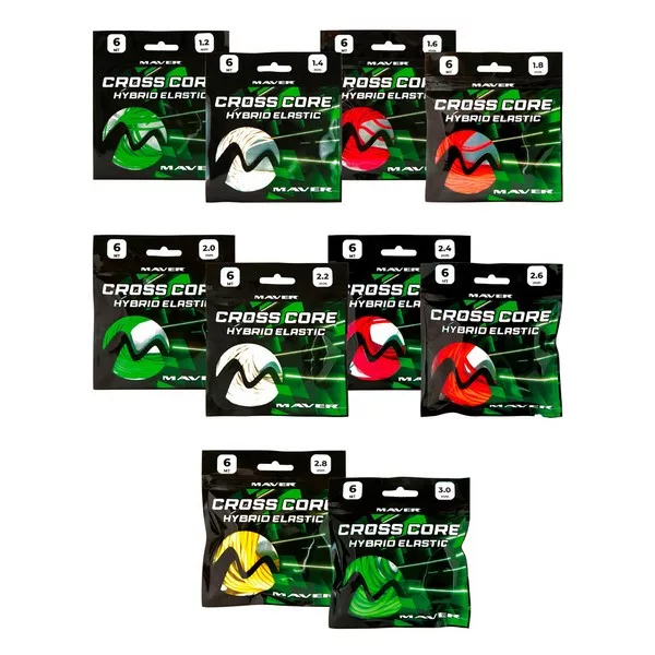 Maver Cross Core Hybrid Elastic Size 2,0mm 6m Hybrid Kopfrutengummi