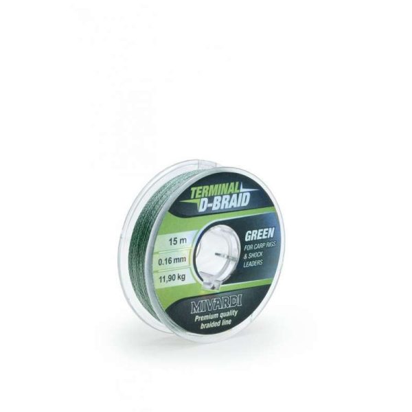 Mivardi Terminal D-Braid 0,16mm 15m Geflochtene Vorfachschnur