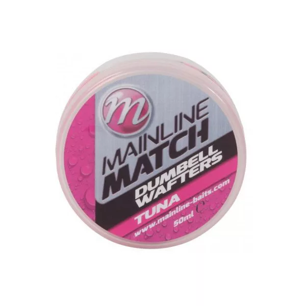 Mainline Match Dumbell Wafters 6mm - Pink - Thunfisch - Wafters Hakenköder