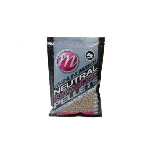 Mainline Neutral 4mm Expander Pellets - 300g - Expander Pellets