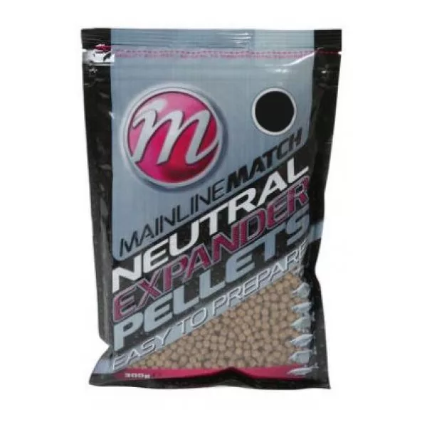 Mainline Neutral 6mm Expander Pellets - 300g - Expander Pellets