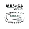 Musaga Hannibal 3/0 3gr Jigkopf 5Stk