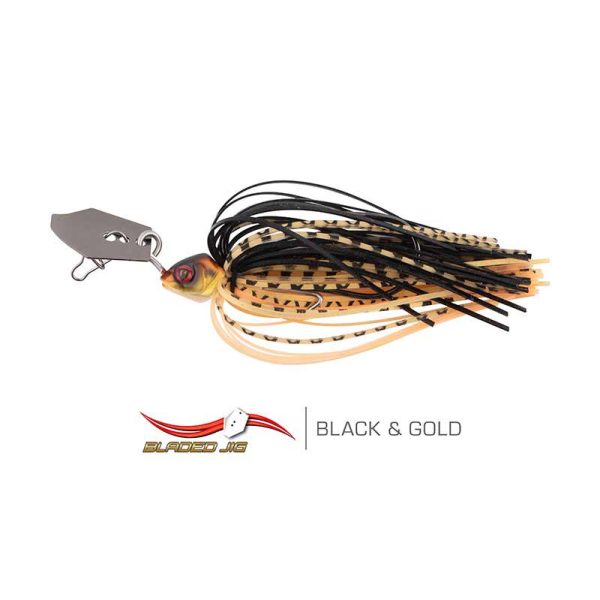 Fox Rage Bladed Jig 7gr Black & Gold Skirted Jig