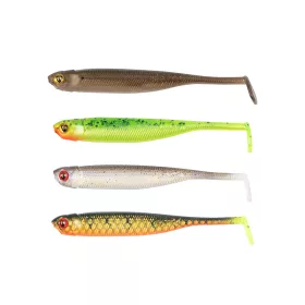   Fox Rage Mini Tiddler Mixed Colour Pack Loaded 7cm Plastikköder 4Stk