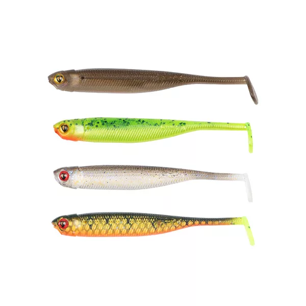 Fox Rage Mini Tiddler Mixed Colour Pack Loaded 7cm Plastikköder 4Stk
