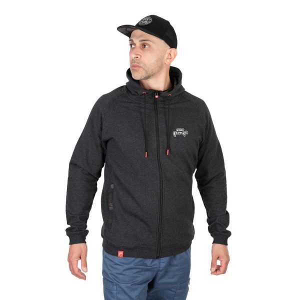 Fox Rage Voyager Hoody Dark Grey Kapuzenpullover mit Reißverschluss S