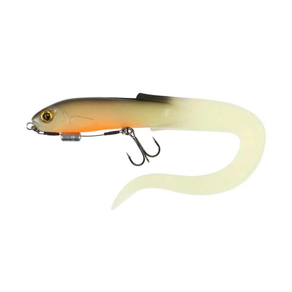 Fox Rage Slick Eel Loaded 21cm UV Hot Olive Kunststoffköder