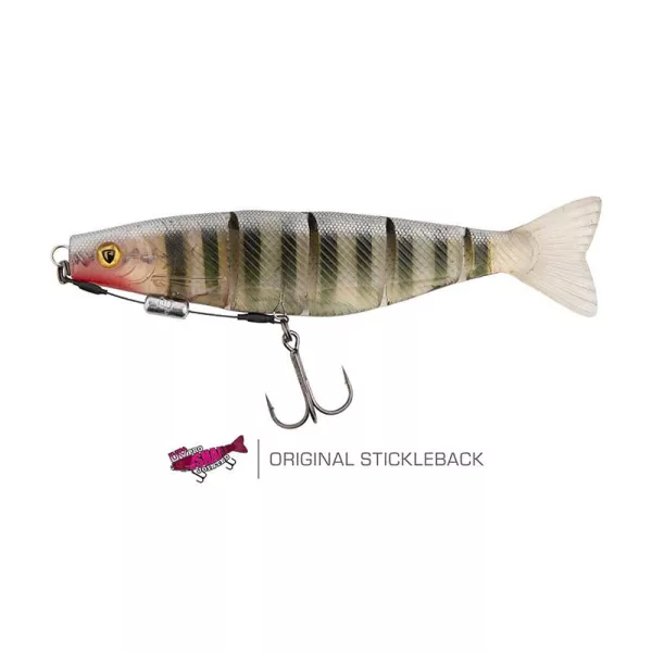 Fox Rage Pro Shad Jointed Loaded 14cm UV Original Stickleback Gummifisch
