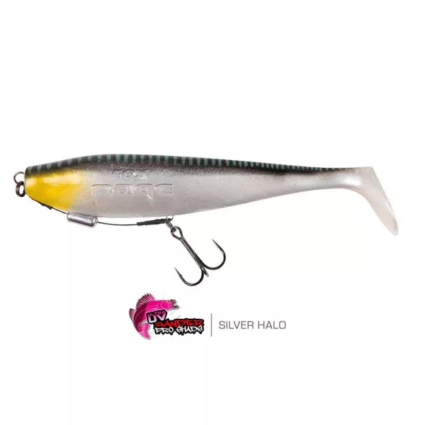 Fox Rage Zander Pro Shad 18cm Loaded UV Silver Halo Gummifisch