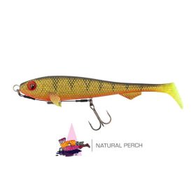   Fox Rage Super Slick Shad 23cm Loaded UV Natural Perch Gummifisch