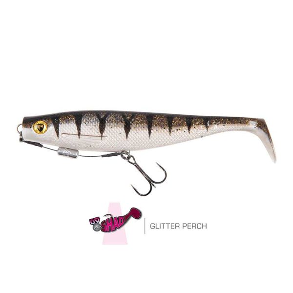 Fox Rage Pro Shad 14cm Loaded UV Glitter Perch Gummifisch