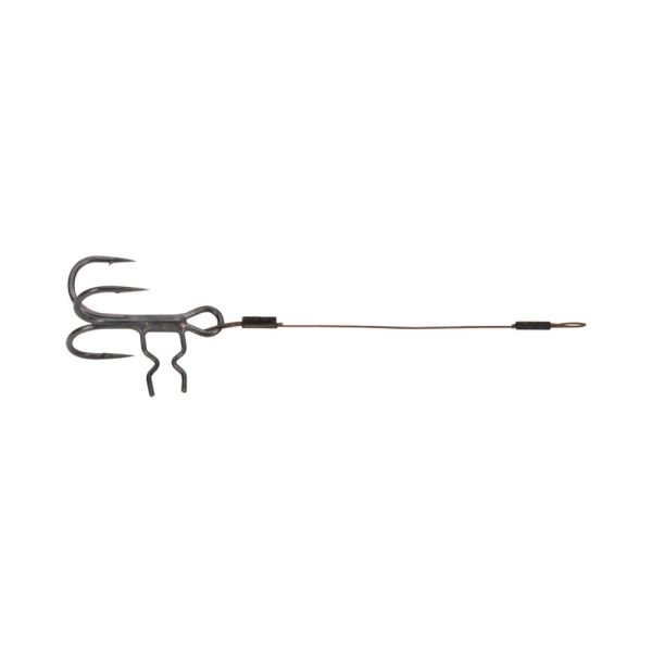 Fox Rage Strike Point Mittlerer Köder 6,5cm 26lb Größe 6 Stinger Rig 2Stk