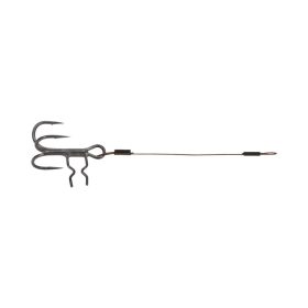   Fox Rage Strike Point Mittlerer Köder 10cm 40lb Größe 2 Stinger Rig 2Stk